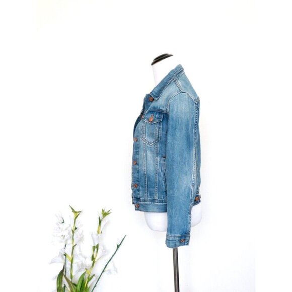 NEW! J. Crew Jean Denim Jean Jacket Blue SZ XXS - Picture 8 of 12
